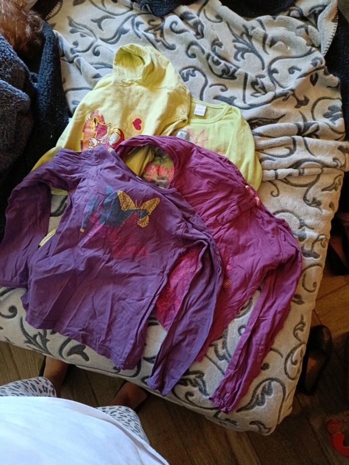 Lot de 4 Tshirt longue manche