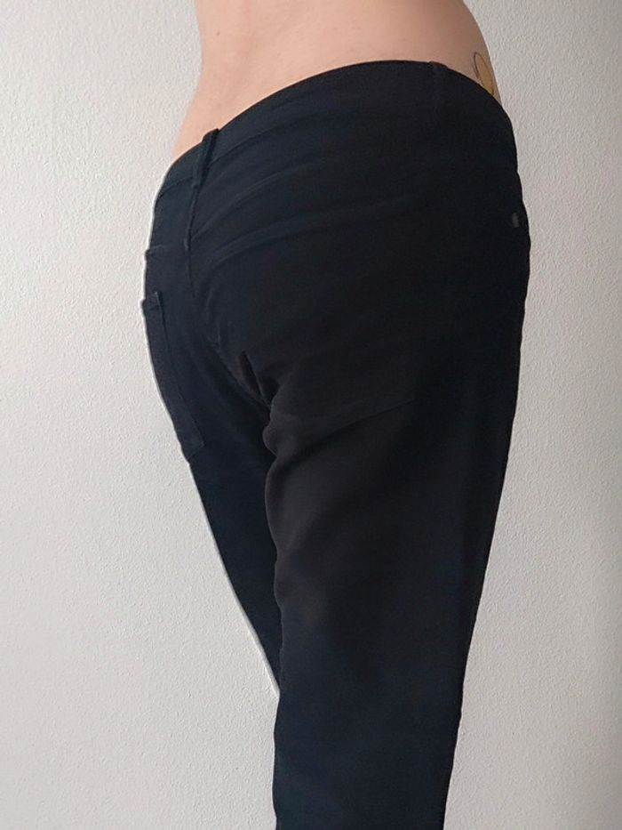 Pantalon droit évasé noir velours y2k 🇮🇹 Jean-Paul Gaultier - 40/L à 42/XL - photo numéro 6