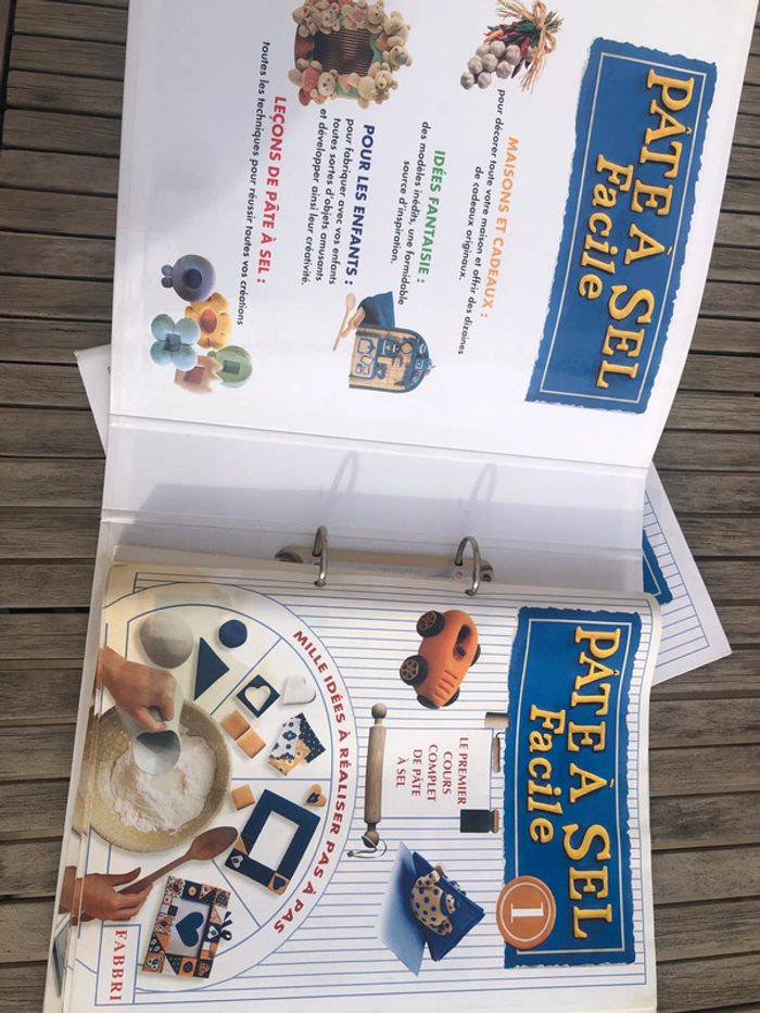 Livre classeur et fiches apprendre la page à sel facile édition Fabbri rétro vintage 1999 - photo numéro 3