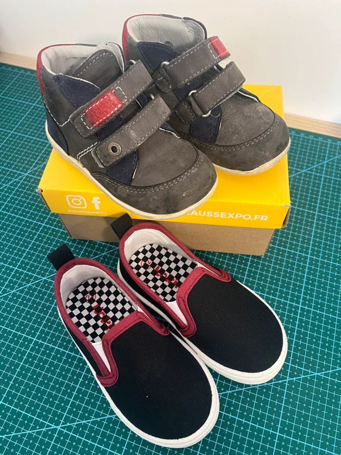 Lot chaussures bébé taille 22