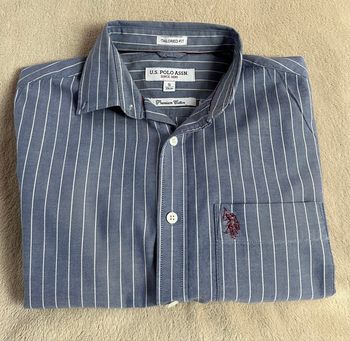 Chemise bleue/grise Us.polo.assn. | Homme taille S 