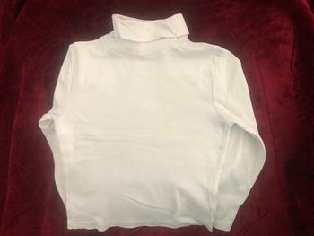 Col roulé blanc Kiabi 6 ans