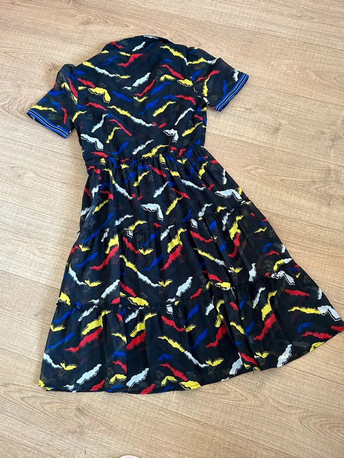 Robe noire et imprimée à manches courtes Molly Bracken taille S jamais portée - photo numéro 12