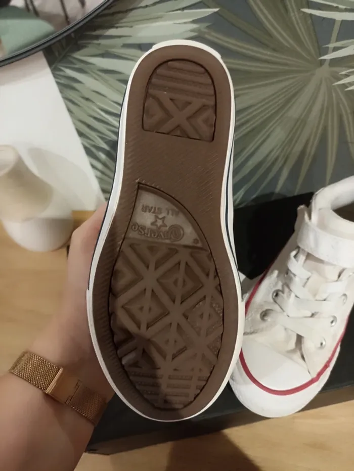 Baskets converse blanches taille 29 - photo numéro 9