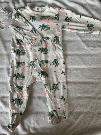 Pyjama léger flamant rose 6 mois