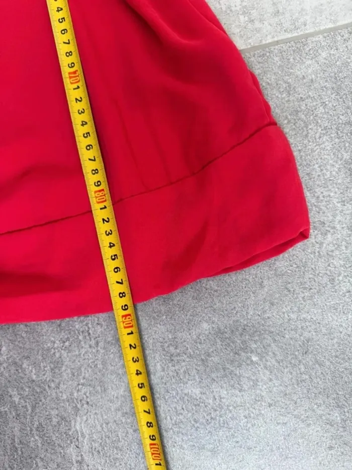 Superbe Robe d'été Claudie Pierlot rouge taille 2 donc médium - photo numéro 8