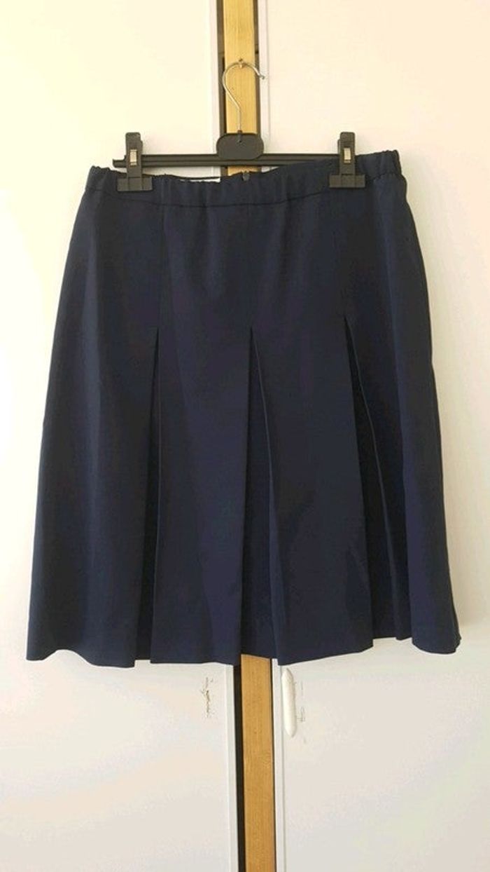 Jupe bleu marine vintage Afibel taille 42