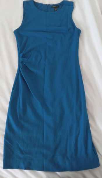 Robe Mango bleu roi longueur genou taille M