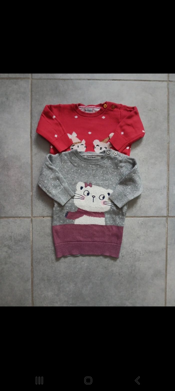 Lot robes pulls 3 mois
