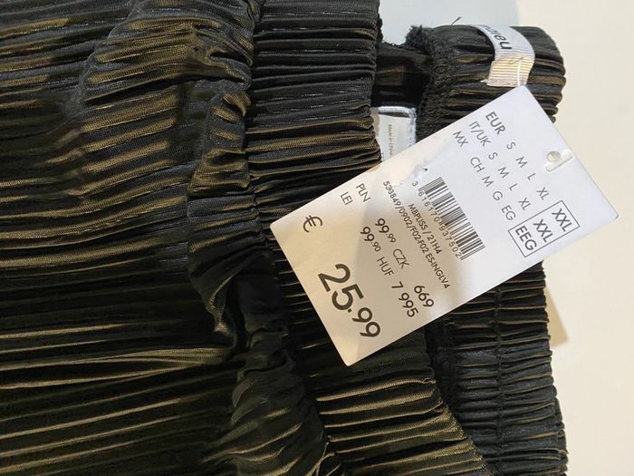 Pantalon large fin noir gaufres camaïeu taille XXL - photo numéro 2