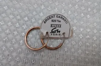 Boucles d'oreilles CM Paris en argent