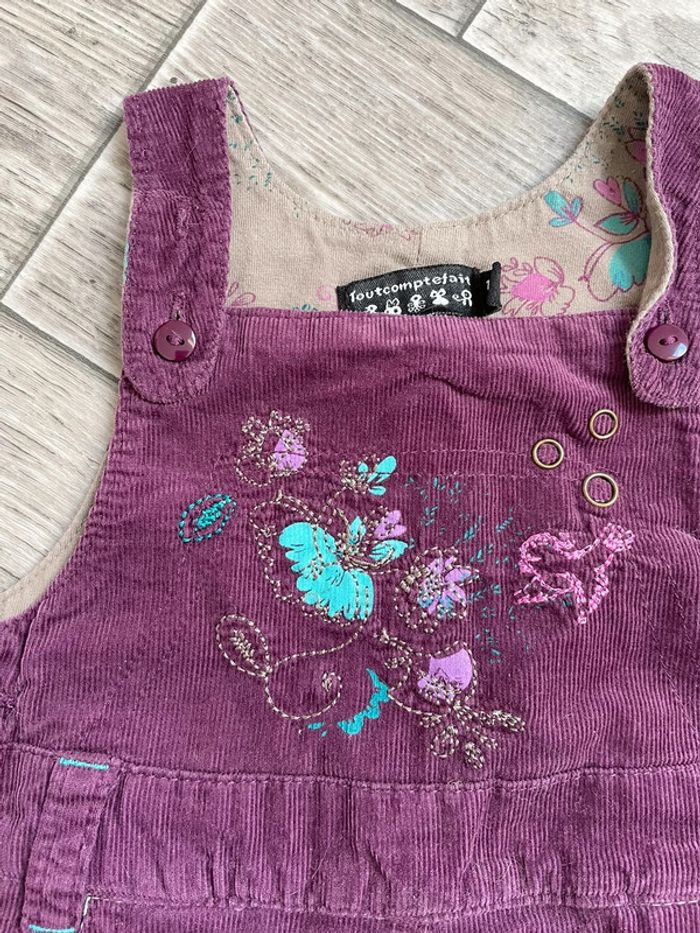 Robe velours prune 18 mois tout compte fait - photo numéro 3