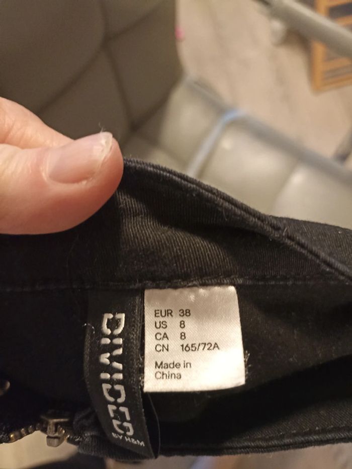 Mini jupe jeans noire - photo numéro 4
