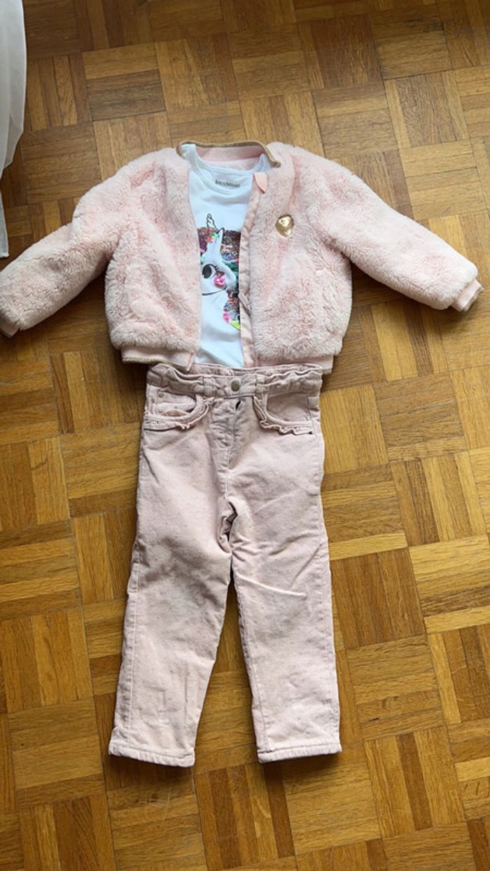 Bombers en fausse fourrure doublé pour fille - photo numéro 6