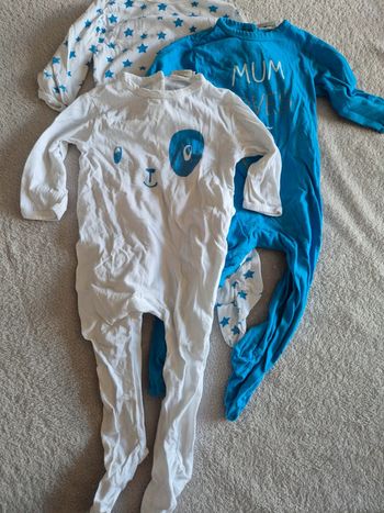Lot de 3 pyjamas mi-saison 12 mois