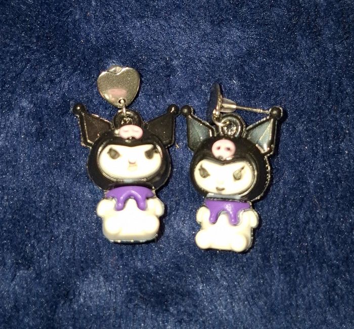 Boucles d'oreilles Kuromi - photo numéro 5