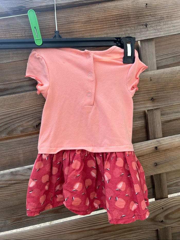 Robe Orchestra bébé fille - Motifs pommes - Taille 9 mois - photo numéro 2