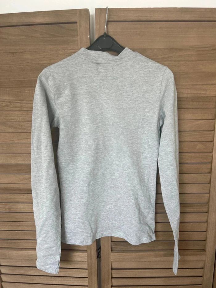 T shirt manche longue gris chiné Lemon béret - photo numéro 3