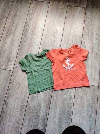 Lot 2 teeshirts 6 mois