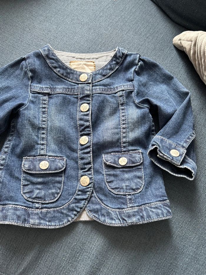 Veste en jeans 12 mois - photo numéro 2