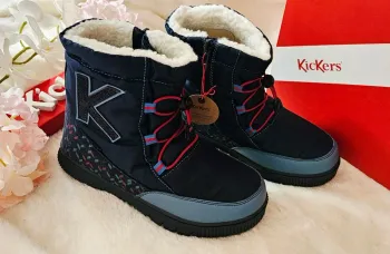 Bottes Bottines Zip Élastique Fourrées Waterproof Kickers T35