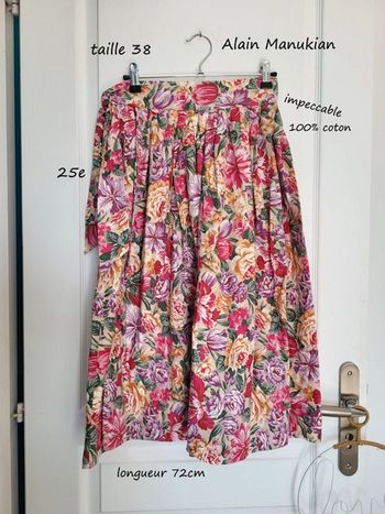 Belle jupe longue vintage Alain Manoukian taille 38