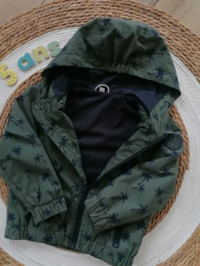 Veste imperméable kaki à palmiers - La Redoute - 5 ans - photo numéro 3
