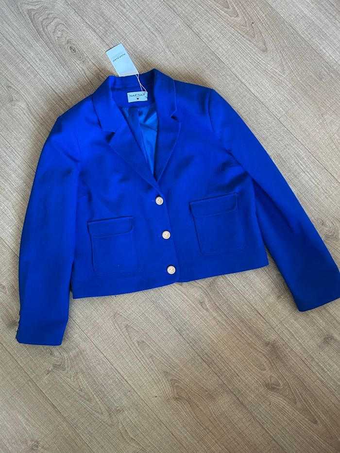 Blazer bleu neuf Naf Naf taille 42 (valeur 70€) - photo numéro 8
