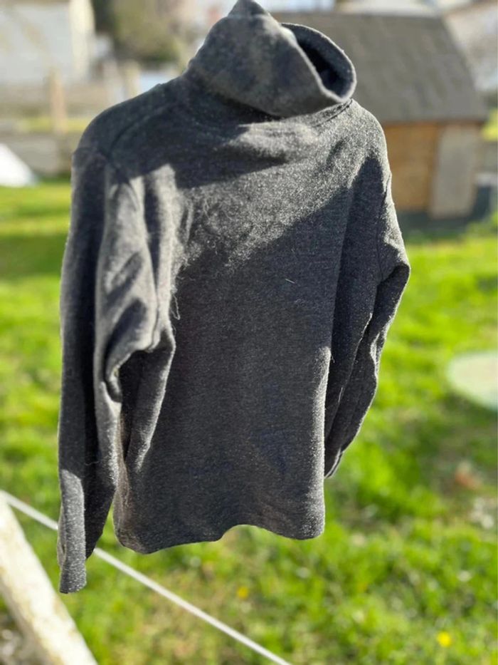 T shirt col roulé manche longue gris chine la halle 5 ans - photo numéro 4