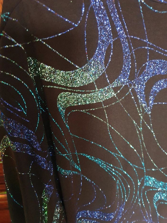 Tunique vagues strass bleues 54-56 - photo numéro 5