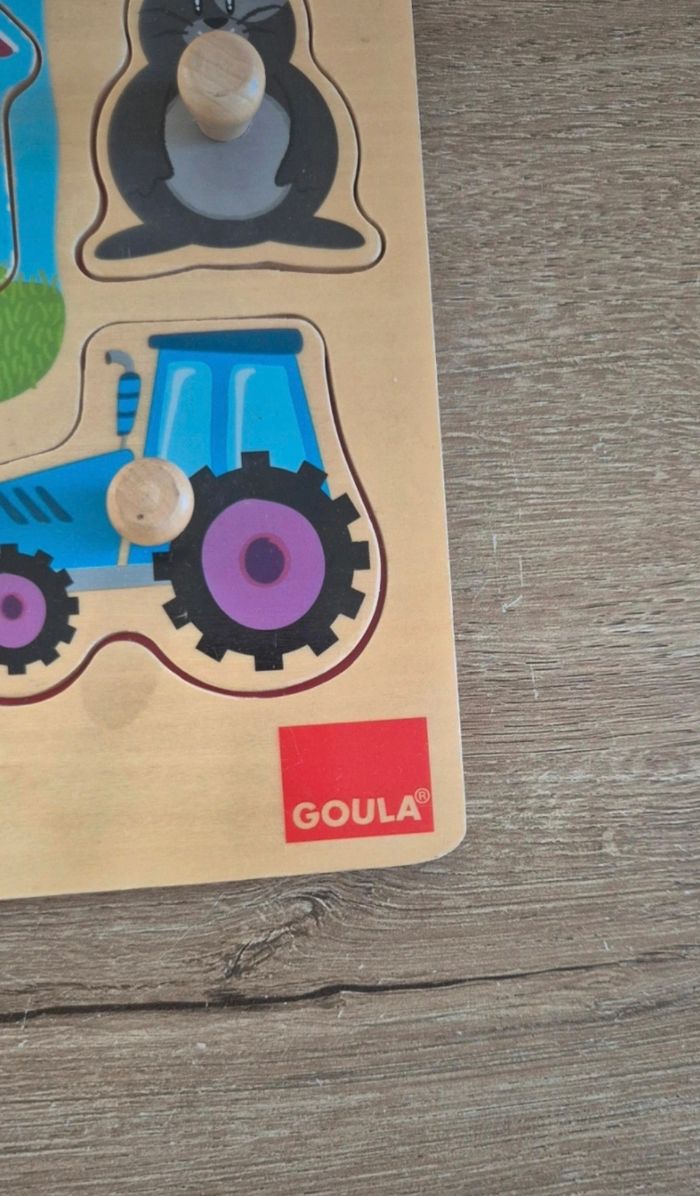 Puzzle à encastrer en bois La Ferme - photo numéro 4