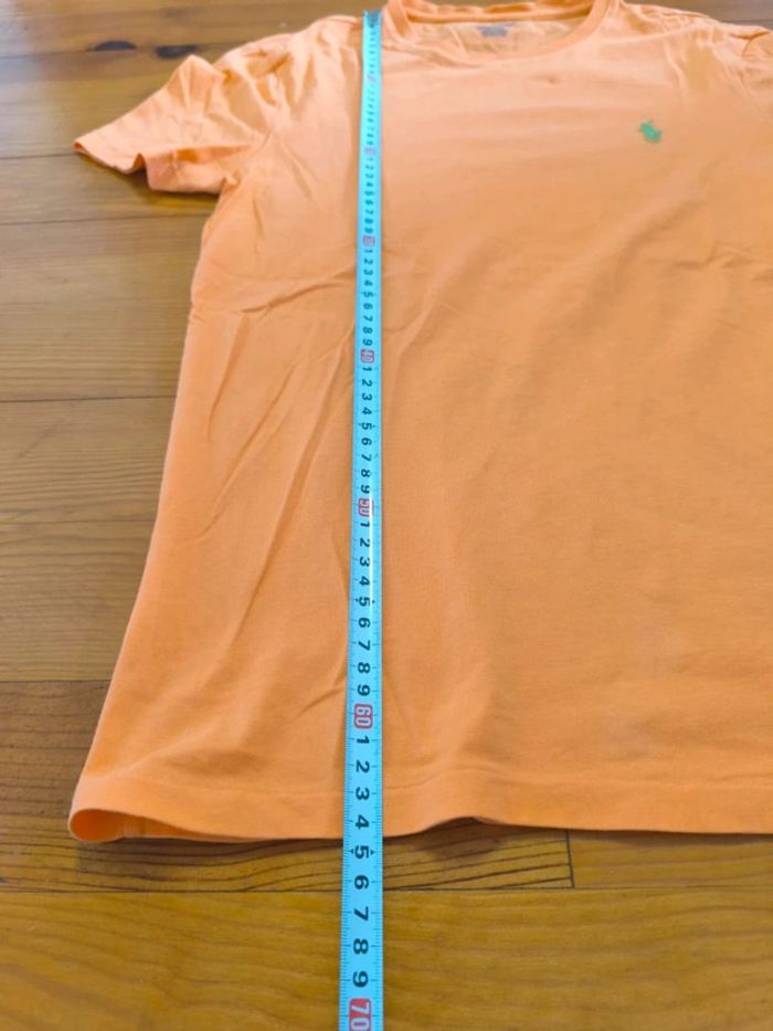 T-shirt Ralph Lauren - Col rond - logo brodé - Corail (orange) - Taille S - photo numéro 10
