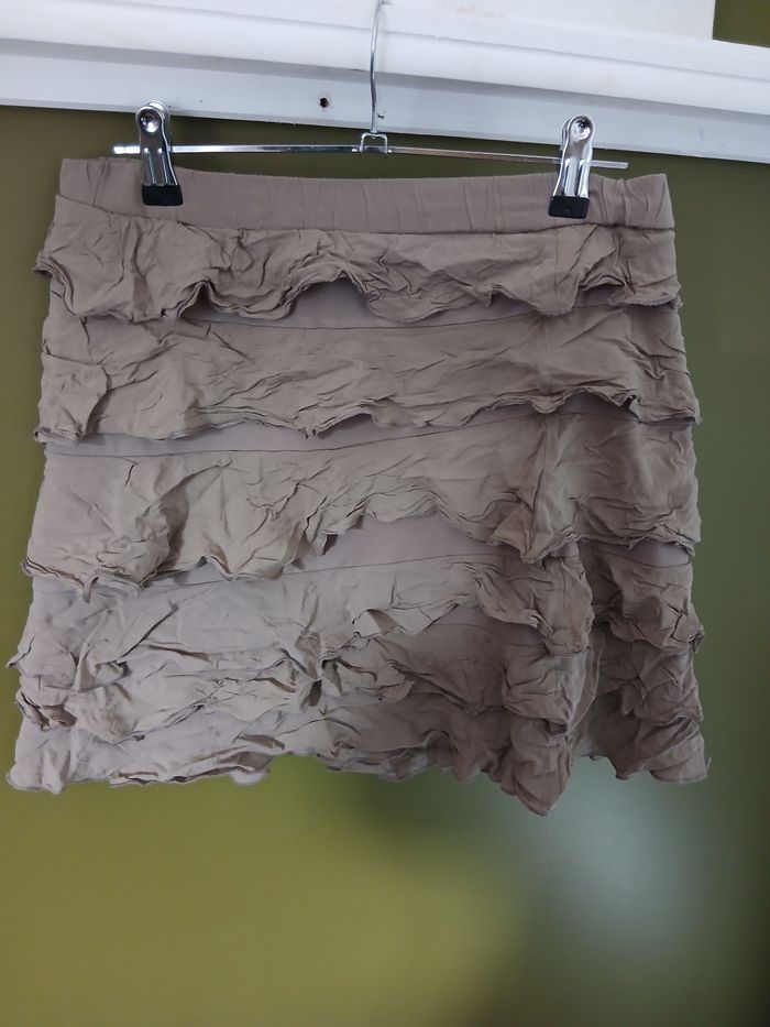 Jupe couleur taupe yessica taille 38 - photo numéro 1