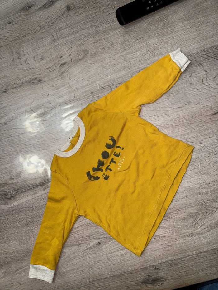 T shirt manches longues petit bateau 12 mois - photo numéro 3