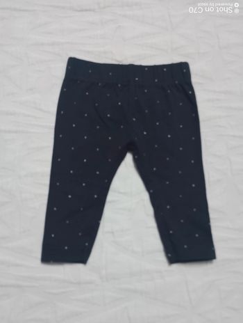 Kiabi legging marine pois doré