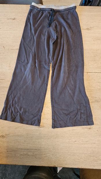 Pantalon de training fille gris foncé/bleu Benetton, taille 8 ans, peu mis