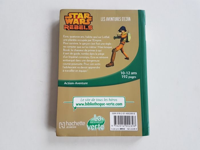 Livre Star Wars Rebels Les Aventures d'Ezra La Bibliothèque Verte 1 - photo numéro 2