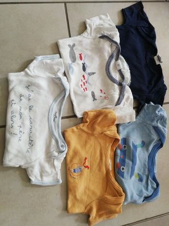 Lot 1 de bodies manches courtes