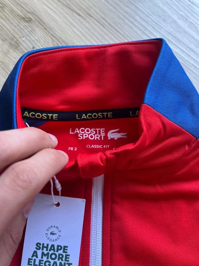 Veste Lacoste Rouge XS - photo numéro 3