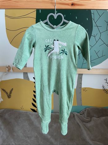 Pyjama en velours vert