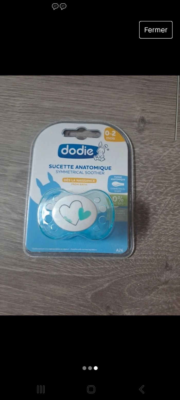 Tétine dodie 0-2 mois - photo numéro 3