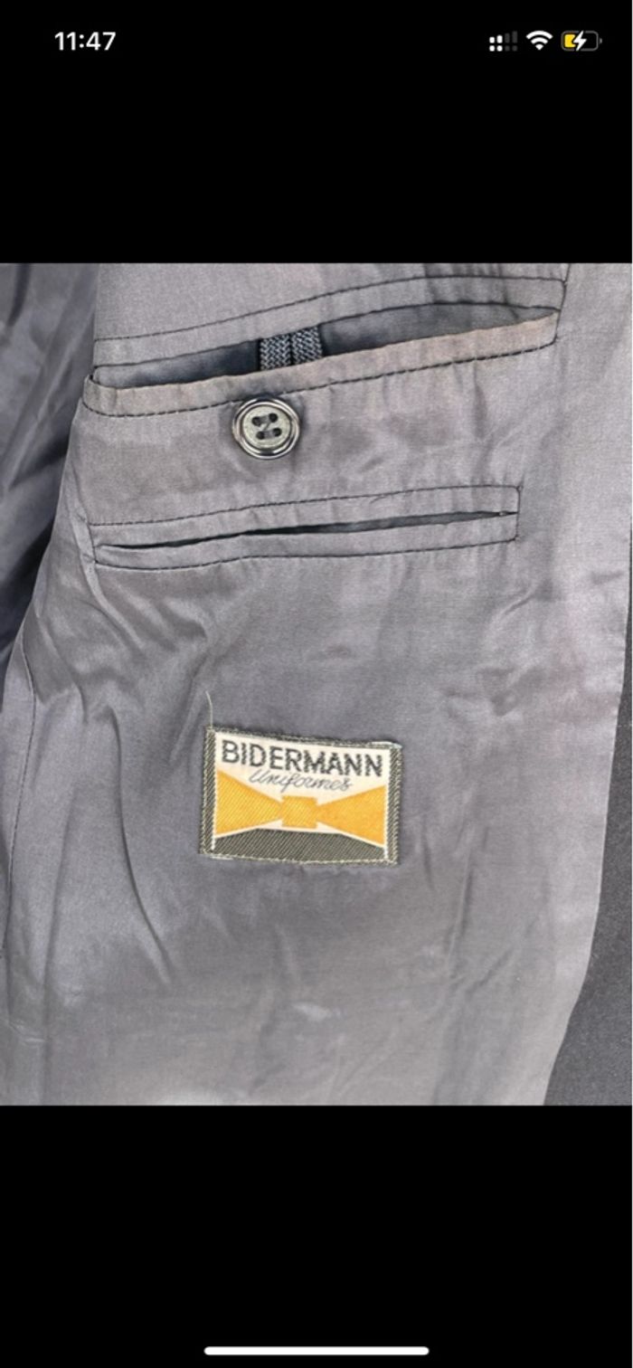 Blazer Marine Vintage Bidermann Uniformes– Fabriqué en France - photo numéro 3