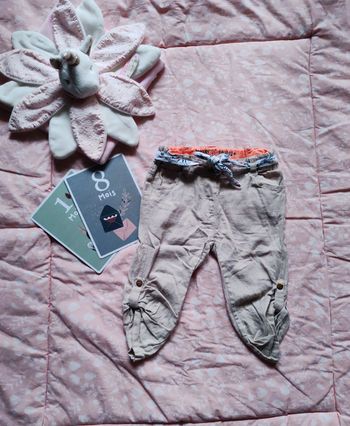 Pantalon léger type lin bébé fille 18 mois Gémo