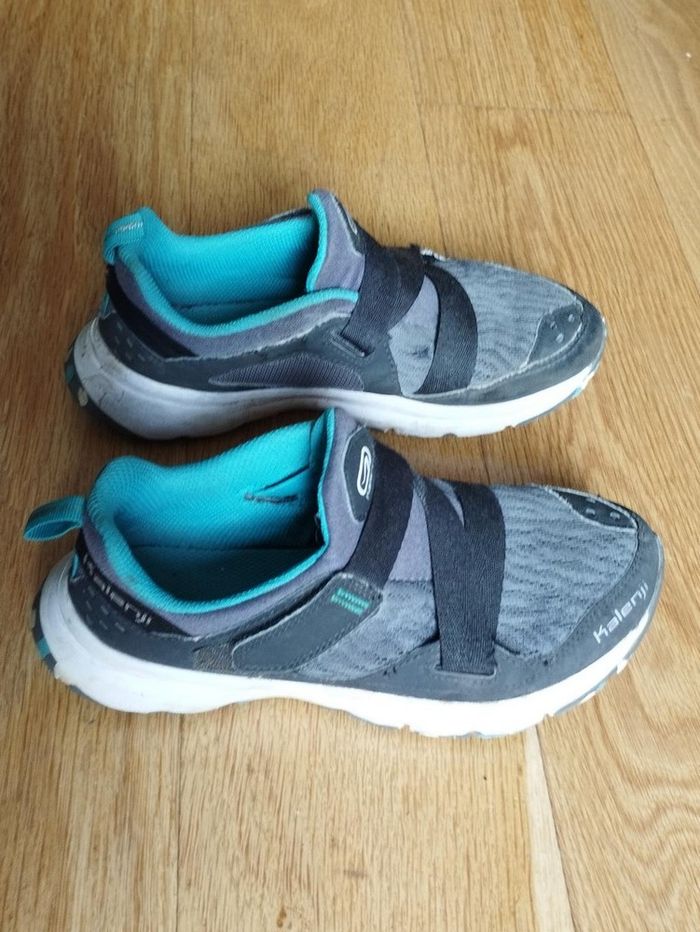 Baskets Kalenji à scratch gris 34 - photo numéro 2