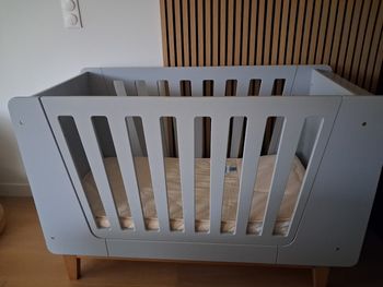 Lit bébé évolutif 60x120 vertbaudet avec matelas