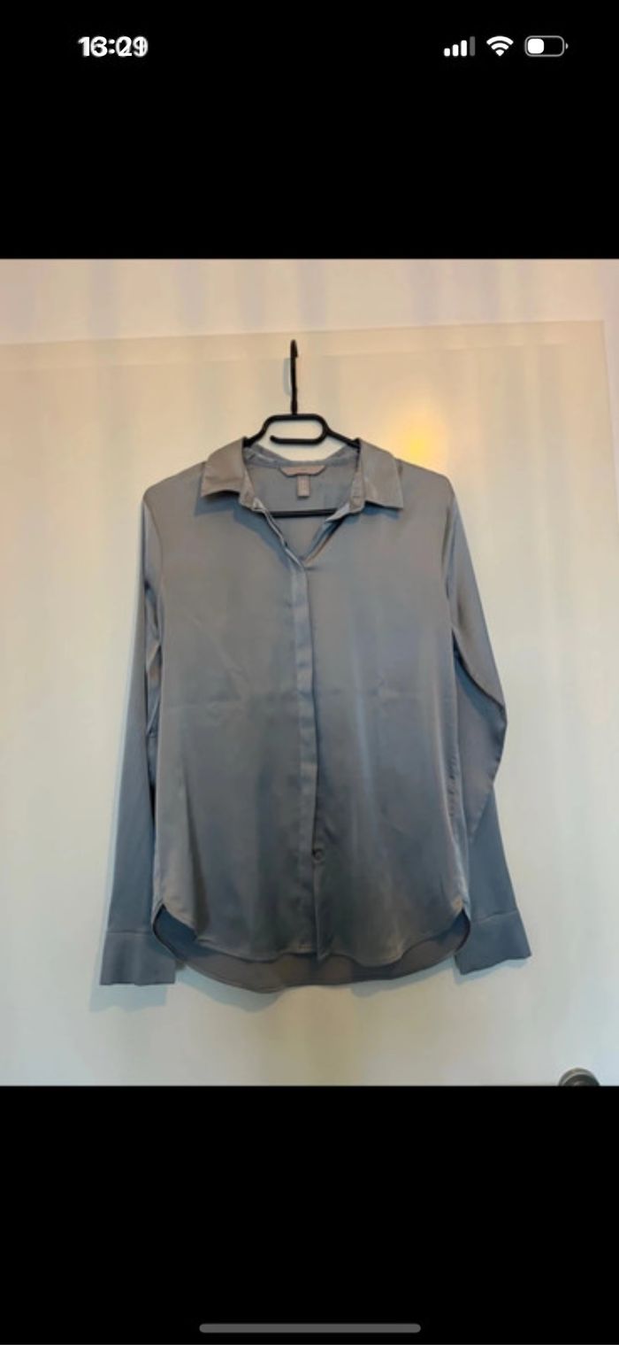 Chemise effet satin