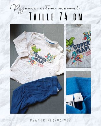 Pyjama coton super héros