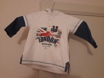 Tee shirt à capuche garcon 