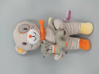 Doudou Chat rayé Pommette