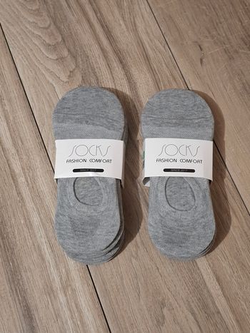 Lot 10 paires chaussette base courte Mixte homme femme respirante confort sport finesse gris